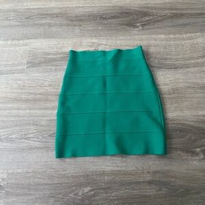 BCBG Bodycon Green Skirt - Size Small
